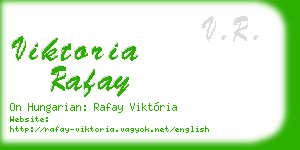 viktoria rafay business card